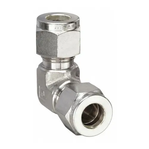 CONECTOR CODO ACERO INOX.