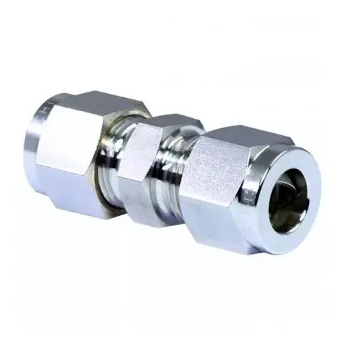 CONECTOR UNION DOBLE ACERO INOX.